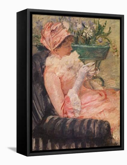 The Cup of Tea, Ca, 1880-81-Mary Cassatt-Framed Stretched Canvas