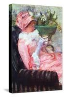 The Cup of Tea-Mary Cassatt-Stretched Canvas