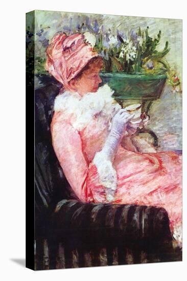 The Cup of Tea-Mary Cassatt-Stretched Canvas