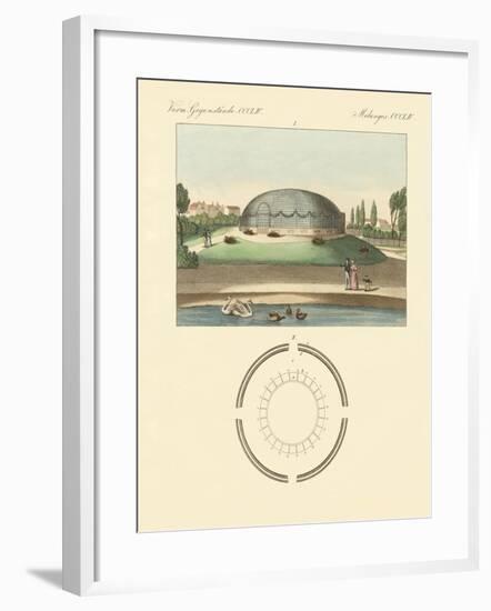 The Cupola-Shaped Building in the Zoological Garden of Surrey-null-Framed Giclee Print