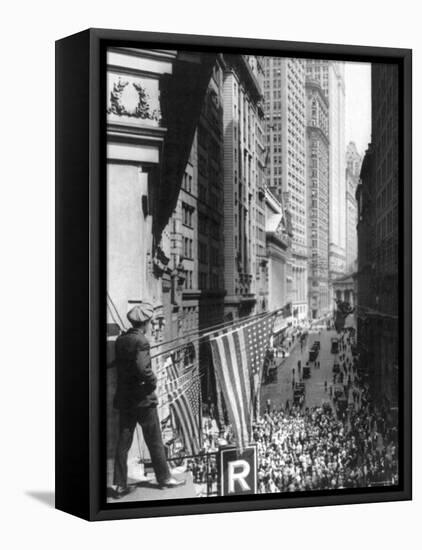 The Curb Market, Near the N.Y. Stokc Exchange-null-Framed Stretched Canvas