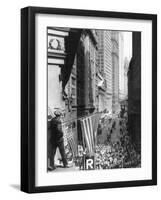 The Curb Market, Near the N.Y. Stokc Exchange-null-Framed Photo