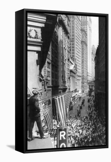 The Curb Market, Near the N.Y. Stokc Exchange-null-Framed Stretched Canvas