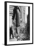 The Curb Market, Near the N.Y. Stokc Exchange-null-Framed Art Print
