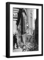 The Curb Market, Near the N.Y. Stokc Exchange-null-Framed Art Print