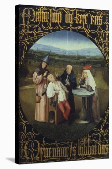 The Cure for Folly or Extraction of Stone from Madman 1475-80-Hieronymus Bosch-Stretched Canvas