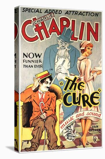 The Cure Movie Charlie Chaplin Poster Print-null-Stretched Canvas