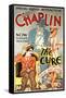 The Cure Movie Charlie Chaplin Poster Print-null-Framed Stretched Canvas