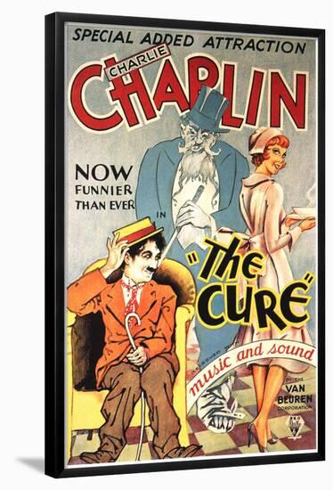 The Cure Movie Charlie Chaplin Poster Print-null-Framed Poster