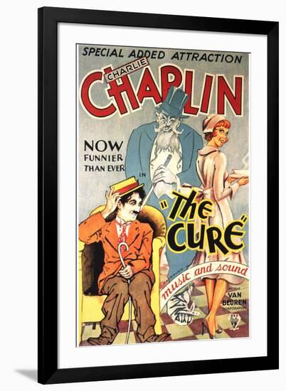 The Cure Movie Charlie Chaplin-null-Framed Art Print