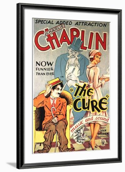 The Cure Movie Charlie Chaplin-null-Framed Art Print