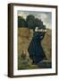 The Curious Little Girl, 1860-64-Jean Baptiste Camille Corot-Framed Giclee Print