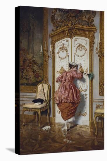 The Curious Maid-Giuseppe Brugo-Stretched Canvas