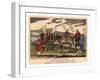 The Curious Zebra Alive from America! Walk in Gem'Men and Ladies-null-Framed Giclee Print