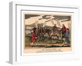 The Curious Zebra Alive from America! Walk in Gem'Men and Ladies-null-Framed Giclee Print