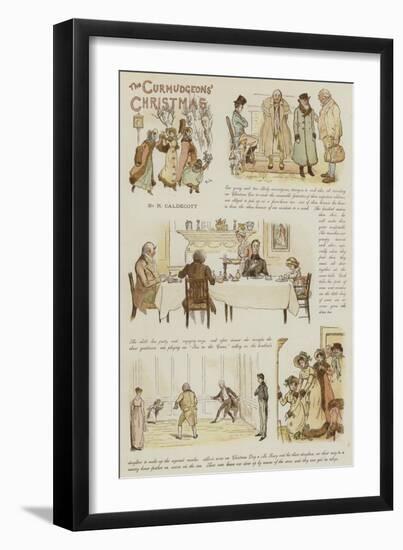 The Curmudgeons' Christmas-Randolph Caldecott-Framed Giclee Print