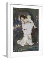 "The Curse is Come Upon Me" Cried the Lady of Shalott-John William Waterhouse-Framed Photographic Print