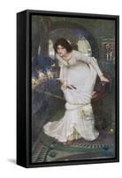 "The Curse is Come Upon Me" Cried the Lady of Shalott-John William Waterhouse-Framed Stretched Canvas