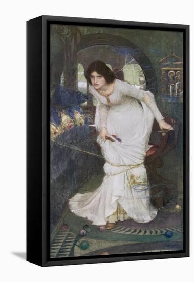 "The Curse is Come Upon Me" Cried the Lady of Shalott-John William Waterhouse-Framed Stretched Canvas