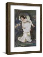 "The Curse is Come Upon Me" Cried the Lady of Shalott-John William Waterhouse-Framed Photographic Print