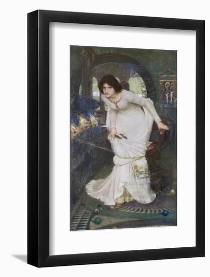 "The Curse is Come Upon Me" Cried the Lady of Shalott-John William Waterhouse-Framed Photographic Print