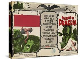 The Curse of Frankenstein, 1957, Horror of Dracula, 1958, Christopher Lee-null-Stretched Canvas