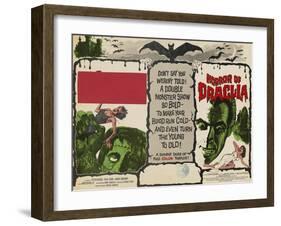 The Curse of Frankenstein, 1957, Horror of Dracula, 1958, Christopher Lee-null-Framed Art Print