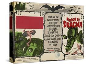 The Curse of Frankenstein, 1957, Horror of Dracula, 1958, Christopher Lee-null-Stretched Canvas