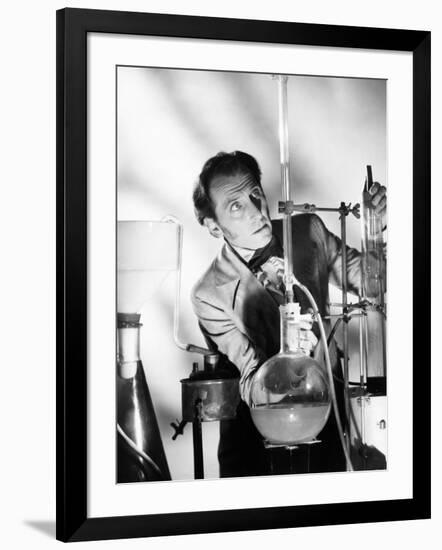 The Curse of Frankenstein, Peter Cushing, 1957-null-Framed Photo