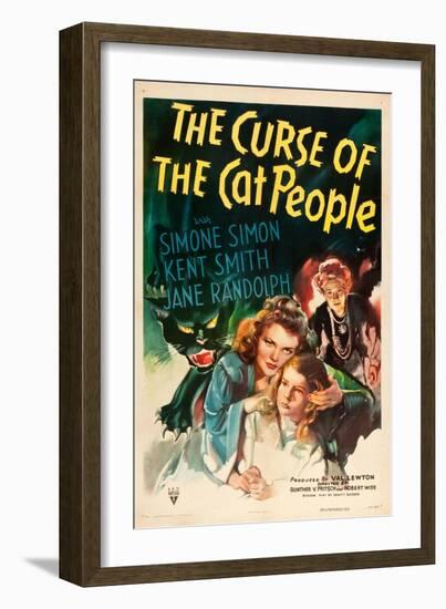 The Curse of the Cat People, Simone Simon, Ann Carter, Julia Dean, 1944-null-Framed Art Print