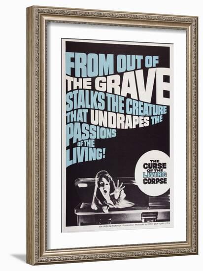 The Curse of the Living Corpse, 1964-null-Framed Art Print