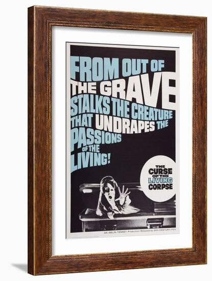 The Curse of the Living Corpse, 1964-null-Framed Art Print