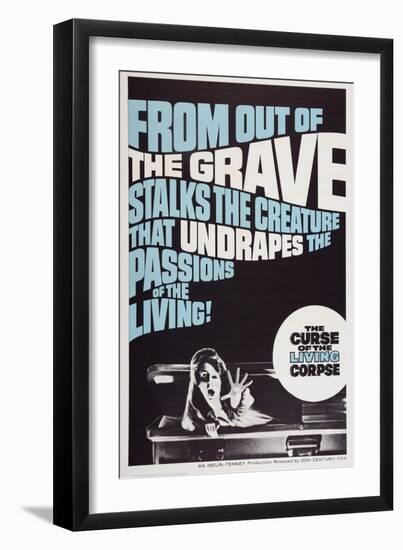 The Curse of the Living Corpse, 1964-null-Framed Art Print