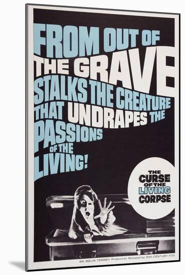 The Curse of the Living Corpse, 1964-null-Mounted Art Print