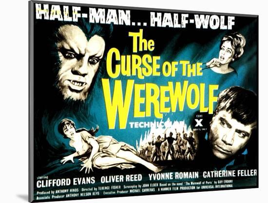 The Curse of the Werewolf, 1961-null-Mounted Art Print