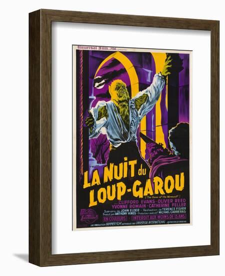 The Curse of the Werewolf (aka La Nuit Du Loup-Garou)-null-Framed Art Print