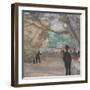 The Curtain, c.1880-Edgar Degas-Framed Giclee Print