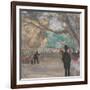 The Curtain, c.1880-Edgar Degas-Framed Giclee Print