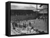 The Cushion Bombardment of No 1 Court, Davis Cup, Wimbledon, 1935-null-Framed Stretched Canvas