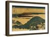 The Cushion Pine at Aoyama with Mount Fuji in the Distance, Japanese Wood-Cut Print-Lantern Press-Framed Art Print