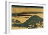 The Cushion Pine at Aoyama with Mount Fuji in the Distance, Japanese Wood-Cut Print-Lantern Press-Framed Art Print