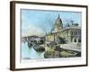 The Custom House, Dublin, Ireland, C1890-Warwick Goble-Framed Giclee Print