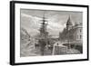 The Custom House, Dublin, Ireland in the 19th Century. from Cities of the World, Published C.1893-null-Framed Giclee Print