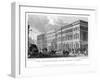 The Custom House from Thames Street, City of London, 1828-J Henshall-Framed Giclee Print