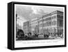 The Custom House from Thames Street, City of London, 1828-J Henshall-Framed Stretched Canvas