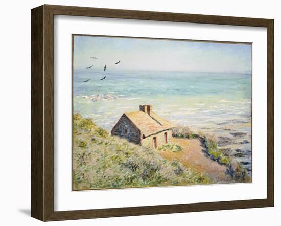 The Customs Hut, Morning, 1882-Claude Monet-Framed Giclee Print