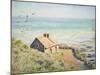 The Customs Hut, Morning, 1882-Claude Monet-Mounted Premium Giclee Print