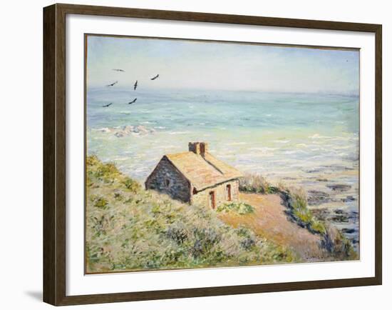 The Customs Hut, Morning, 1882-Claude Monet-Framed Giclee Print