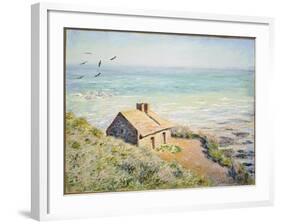 The Customs Hut, Morning, 1882-Claude Monet-Framed Giclee Print