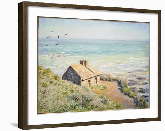 The Customs Hut, Morning, 1882-Claude Monet-Framed Giclee Print